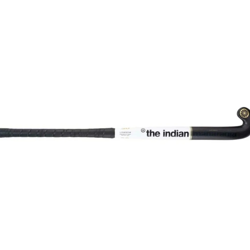 Hockeystick-The Indian Maharadja Gold 95 Low Bow hockeystick black white gold foil