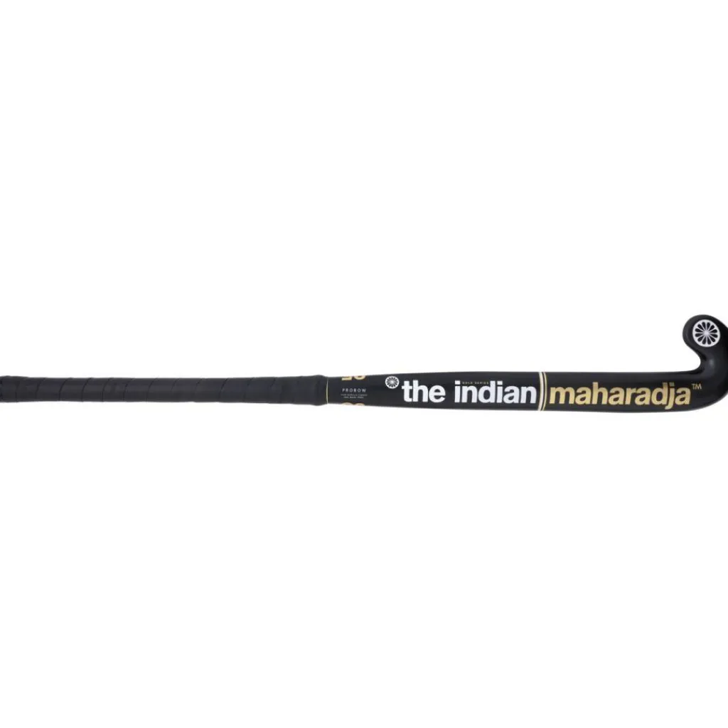 Hockeystick-The Indian Maharadja Gold 95 Pro Bow hockeystick black gold