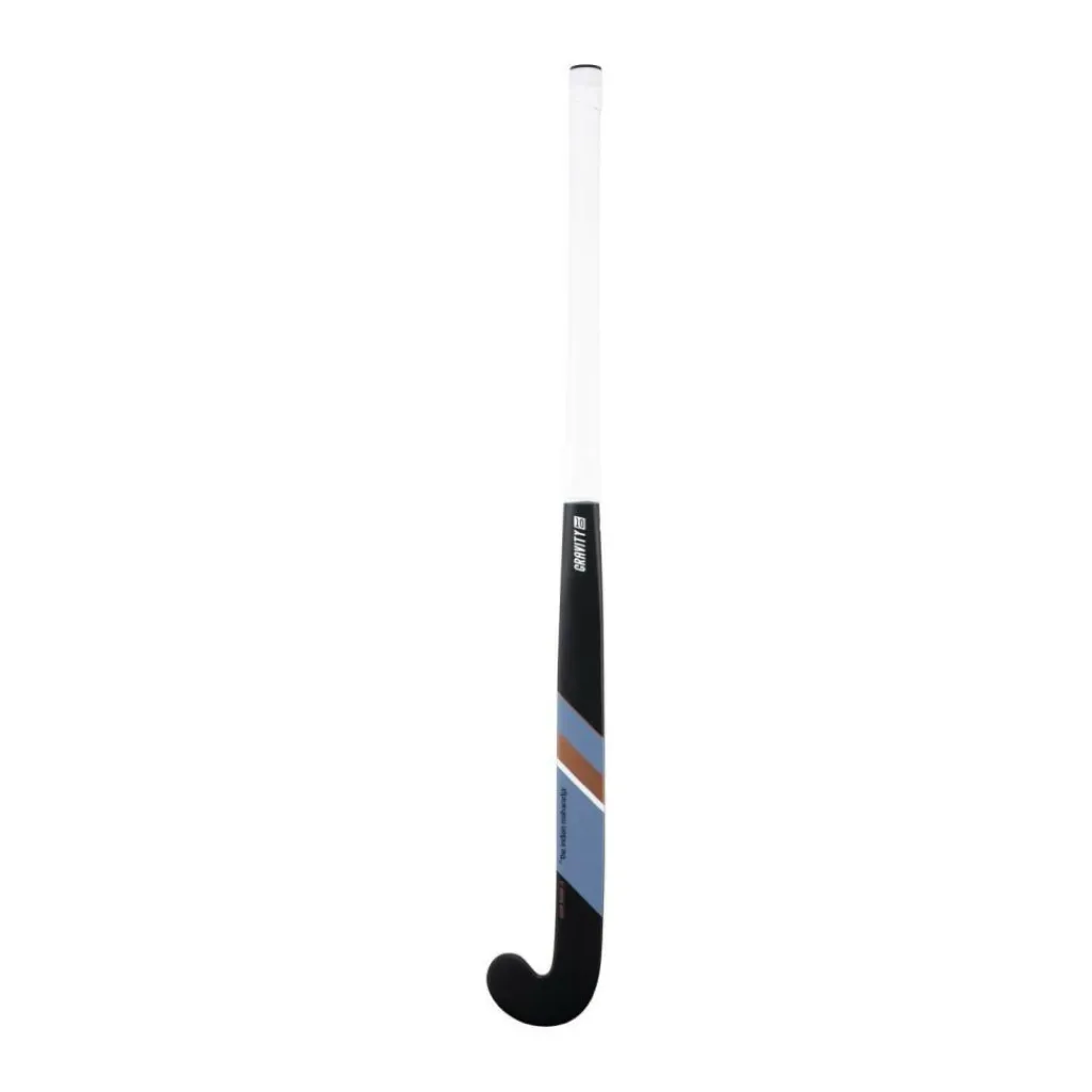 The Indian Maharadja Gravity 10 Mid Bow zaalhockeystick black copper white grey blue< Hockeystick