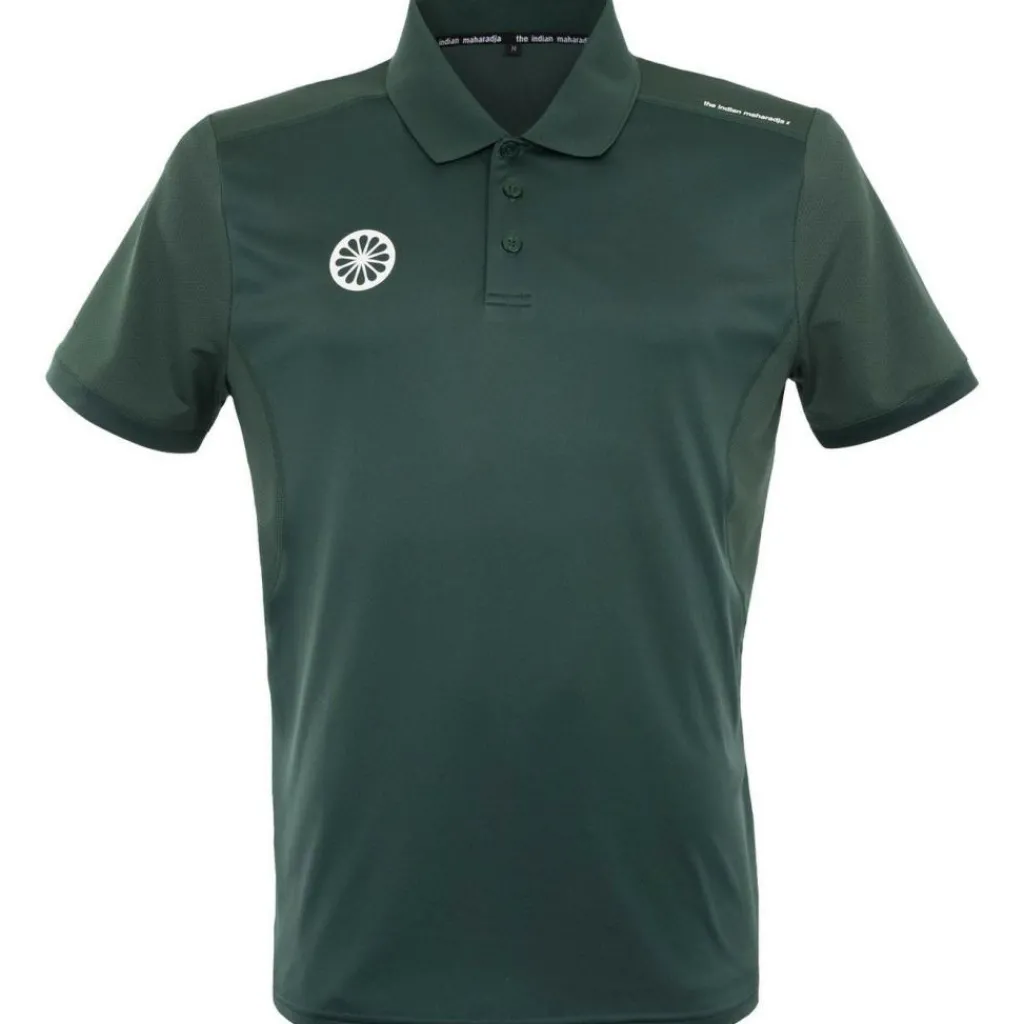 The Indian Maharadja Jaipur Performance Polo hockeyshirt junior green< Hockeykleding