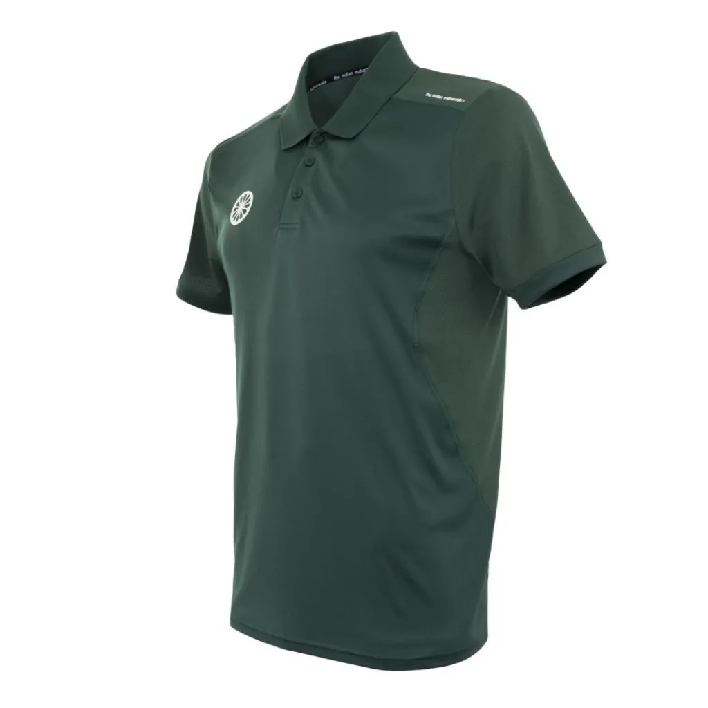 The Indian Maharadja Jaipur Performance Polo hockeyshirt junior green< Hockeykleding