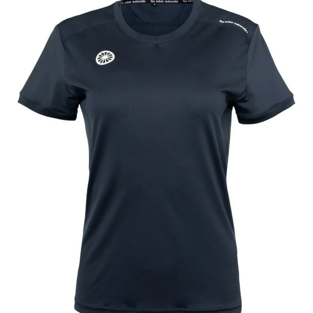 The Indian Maharadja Jaipur Performance Girls hockeyshirt junior navy< Hockeykleding