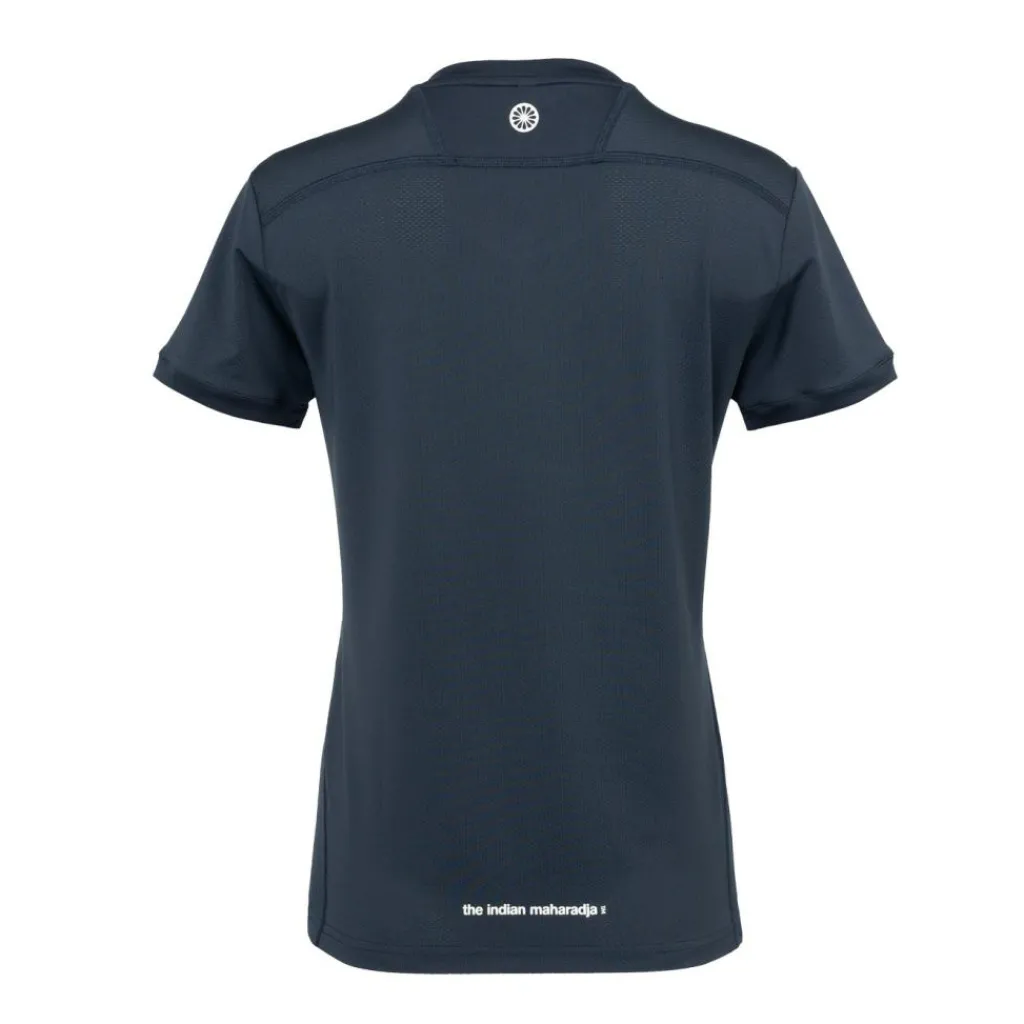 The Indian Maharadja Jaipur Performance Girls hockeyshirt junior navy< Hockeykleding