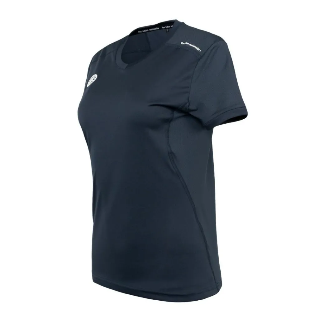 The Indian Maharadja Jaipur Performance Girls hockeyshirt junior navy< Hockeykleding