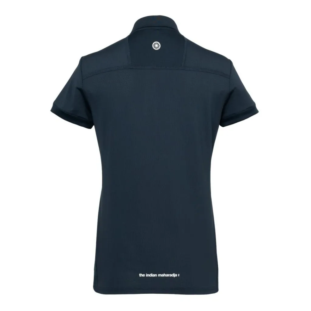 Hockeykleding-The Indian Maharadja Jaipur Performance Girls Polo hockeyshirt junior navy