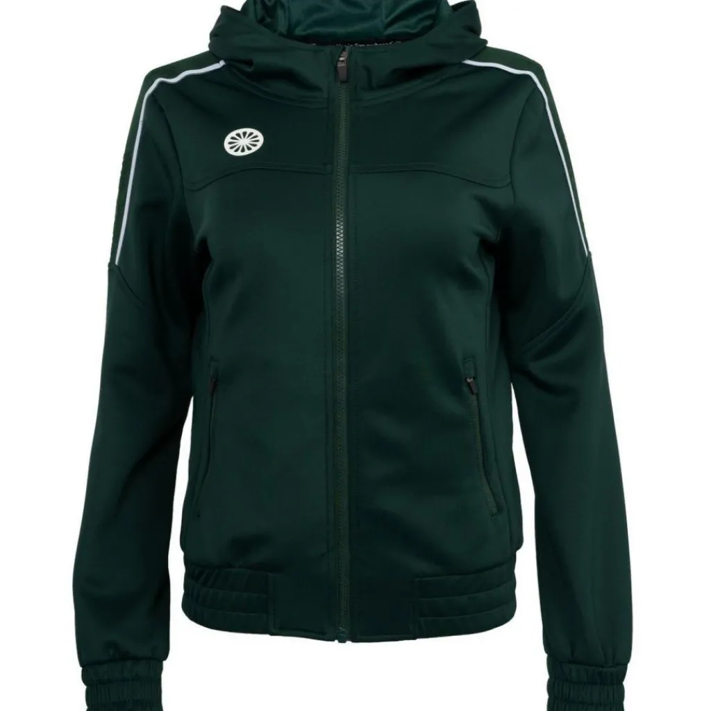 Hockeykleding-The Indian Maharadja Jaipur Performance Hooded trainingsjack dames green