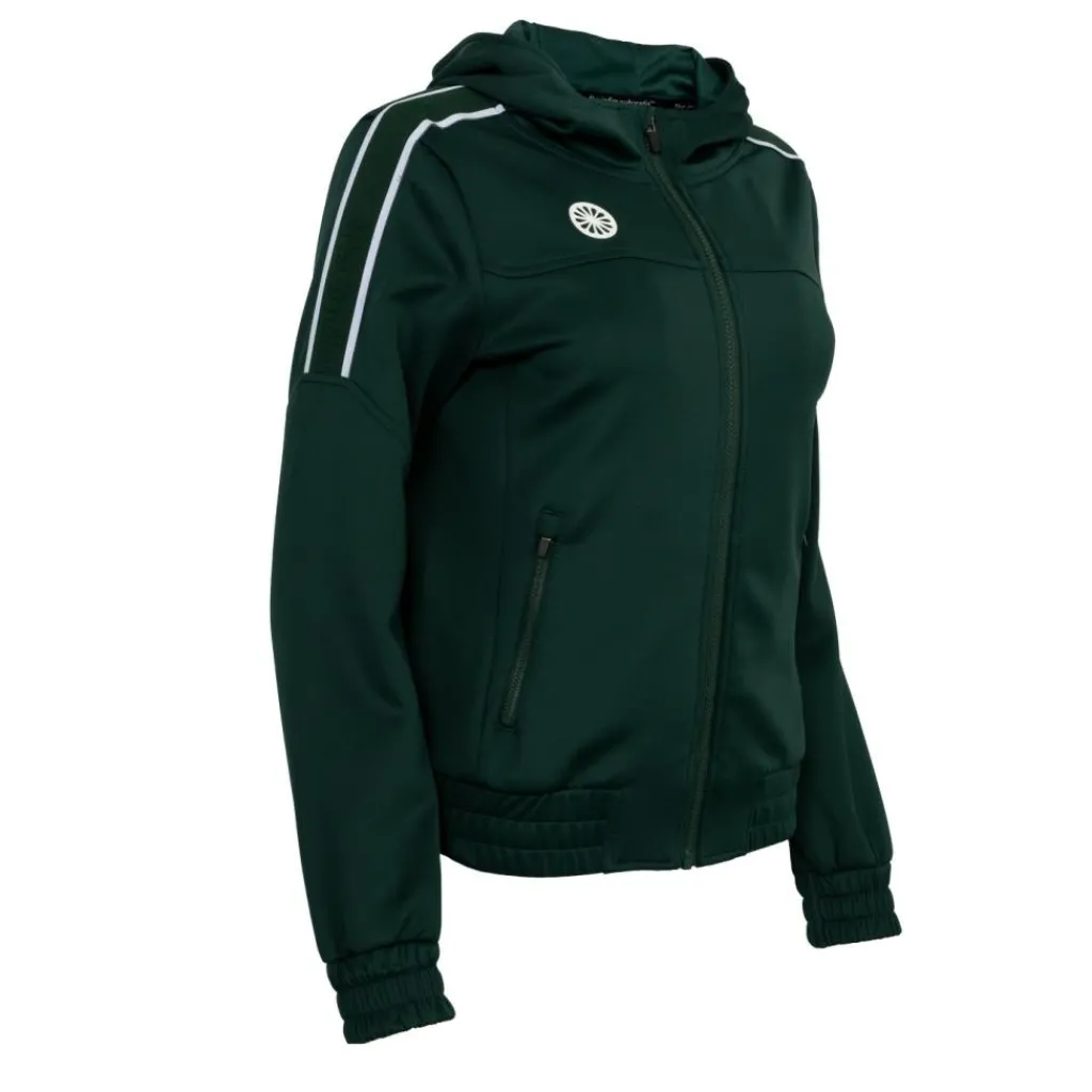 Hockeykleding-The Indian Maharadja Jaipur Performance Hooded trainingsjack dames green