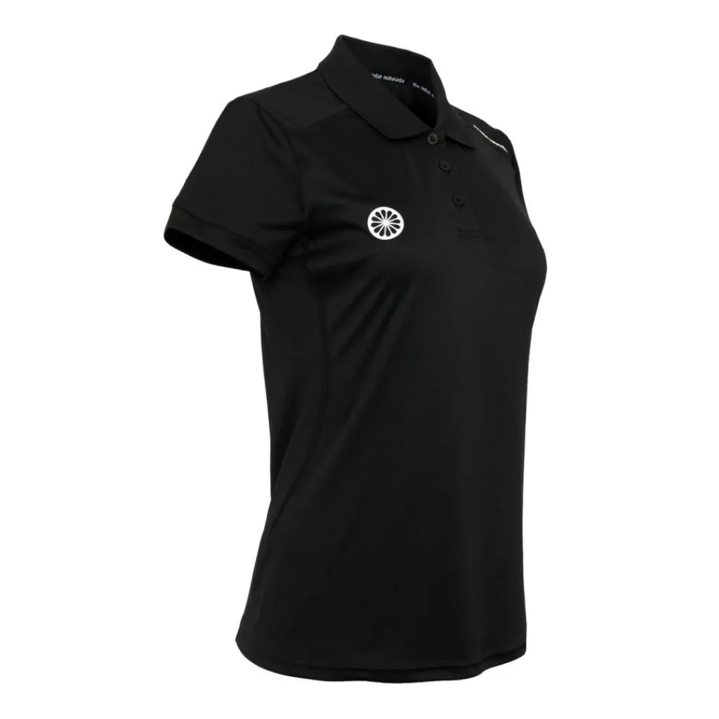 Hockeykleding-The Indian Maharadja Jaipur Performance Girls Polo hockeyshirt junior black