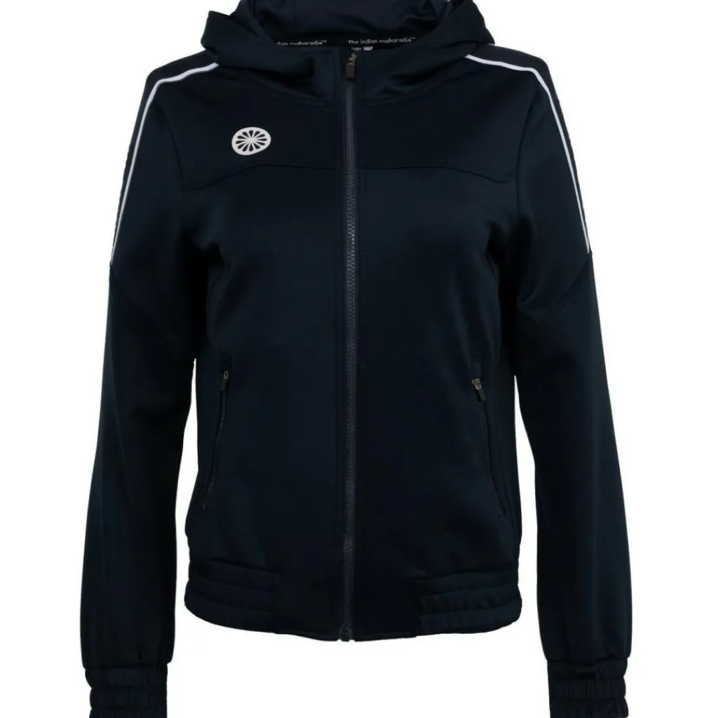 The Indian Maharadja Jaipur Performance Hooded trainingsjack junior navy< Hockeykleding