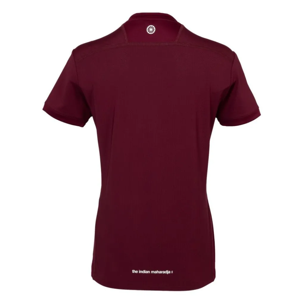 Hockeykleding-The Indian Maharadja Jaipur Performance Girls hockeyshirt junior bordeaux