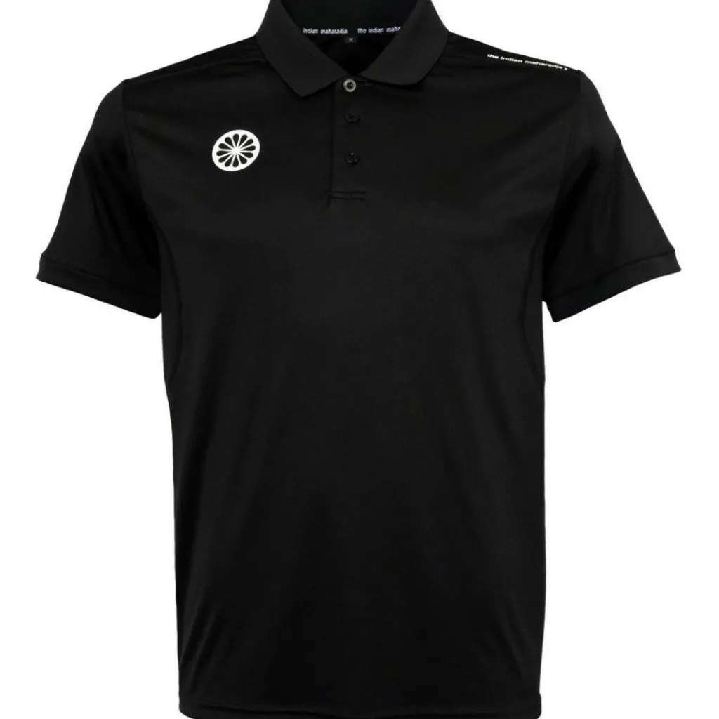 The Indian Maharadja Jaipur Performance Polo hockeyshirt junior black< Hockeykleding