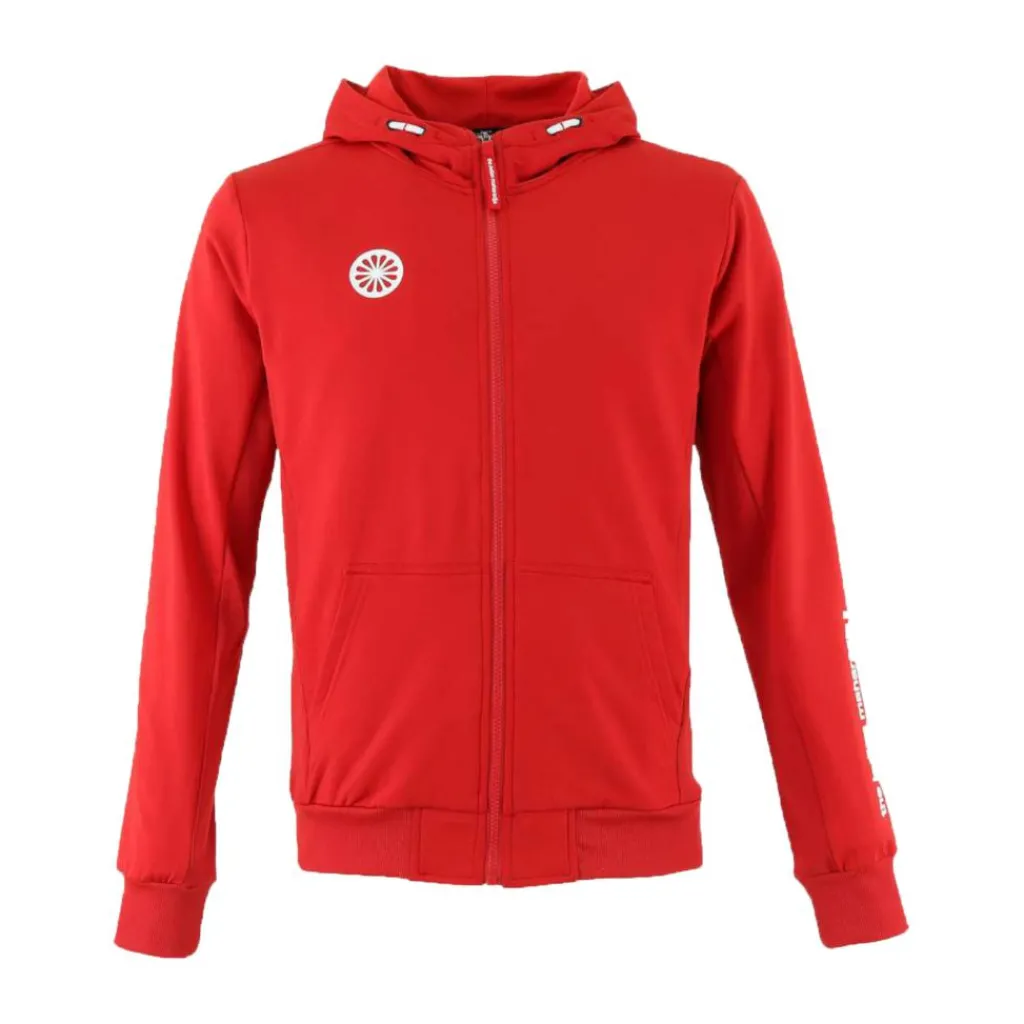 Tenniskleding-The Indian Maharadja Kadiri Hooded trainingsjack heren red