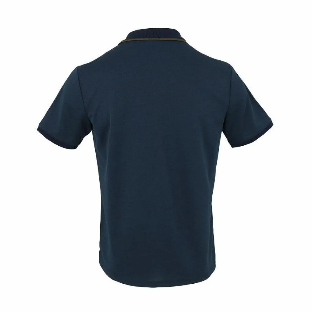 The Indian Maharadja Kadiri Pique tennispolo heren navy< Tenniskleding