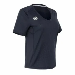 Tenniskleding-The Indian Maharadja  Kadiri Jacquard Mono tennisshirt dames navy