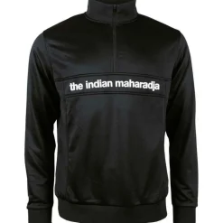 The Indian Maharadja Poly Terry Half Zip hockeytrui junior black< Hockeykleding
