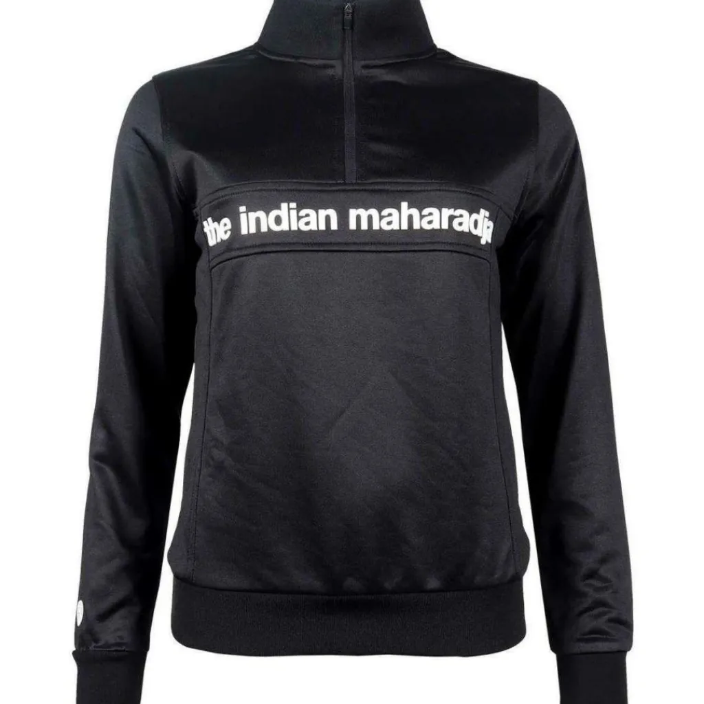 Hockeykleding-The Indian Maharadja Poly Terry Half Zip hockeytrui dames black