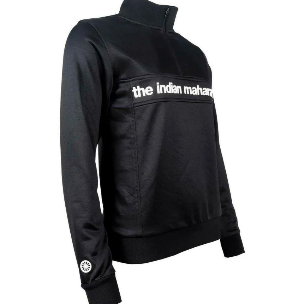 Hockeykleding-The Indian Maharadja Poly Terry Half Zip hockeytrui dames black