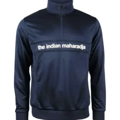 Hockeykleding-The Indian Maharadja Poly Terry Half Zip hockeytrui heren navy