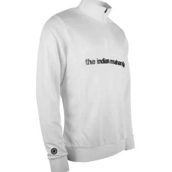 The Indian Maharadja  Poly Terry Half Zip hockeytrui heren white< Hockeykleding