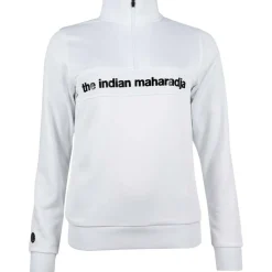 The Indian Maharadja Poly Terry Half Zip hockeytrui dames white< Hockeykleding