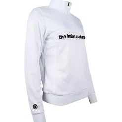 The Indian Maharadja Poly Terry Half Zip hockeytrui dames white< Hockeykleding