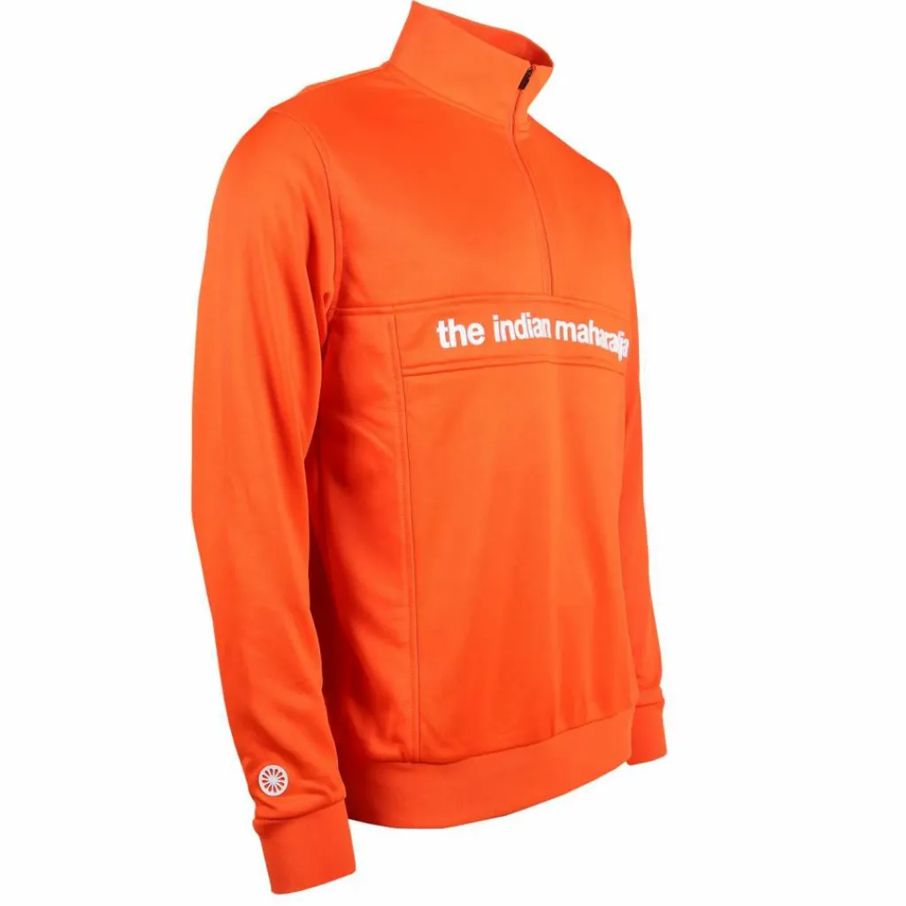 Hockeykleding-The Indian Maharadja Poly Terry hockeytrui heren orange