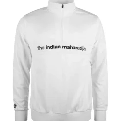 The Indian Maharadja Poly Terry Half Zip hockeytrui junior white< Hockeykleding