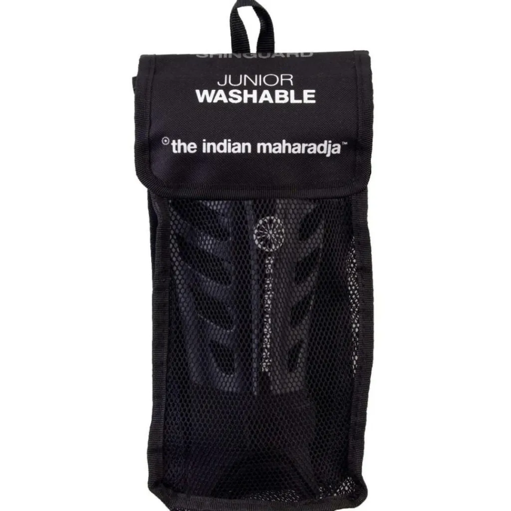 Hockey Bescherming-The Indian Maharadja Shinguard Washable scheenbeschermers junior black