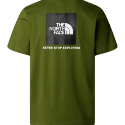 Outdoor Shirt-The North Face  Box NSE shirt heren woodland green TNF black