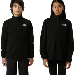 The North Face  Glacier 1/4 zip trui junior TNF black< Outdoor Trui
