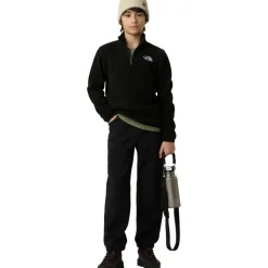 The North Face  Glacier 1/4 zip trui junior TNF black< Outdoor Trui