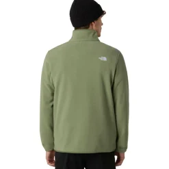 Outdoor Trui-The North Face Glacier Fleece 1/4 zip trui heren bark mist