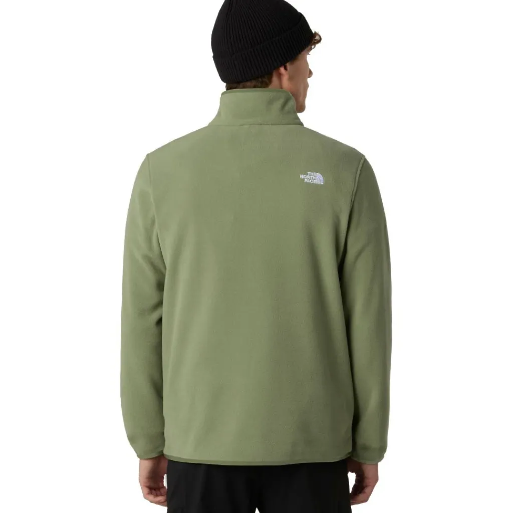 Outdoor Trui-The North Face Glacier Fleece 1/4 zip trui heren bark mist