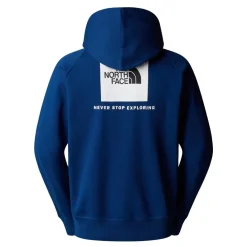 The North Face  NSE Box Raglan hoodie heren estate blue white< Outdoor Trui