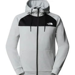 The North Face Reaxion fleece vest heren high rise grey light heather TNF black< Fleece Vest