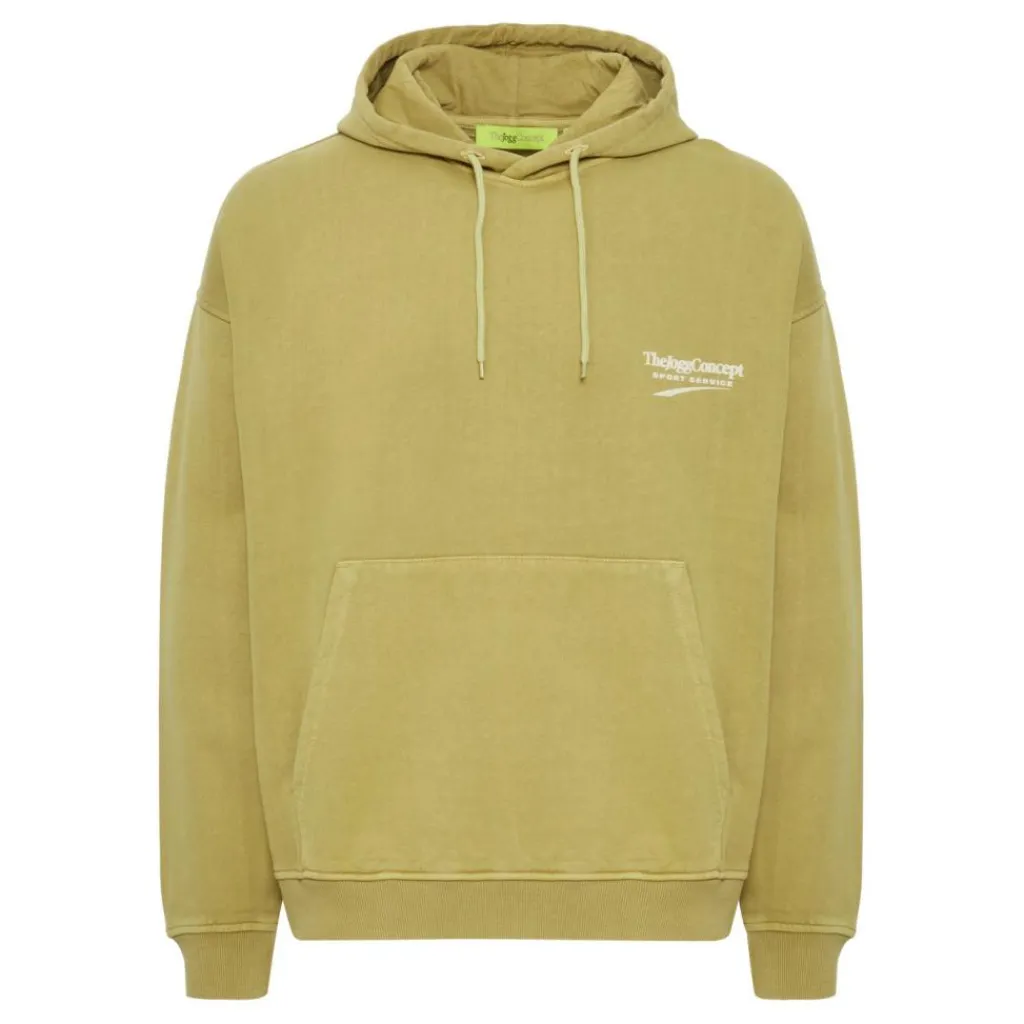 Truien & Vesten-TheJoggConcept Rubi hoodie heren split pea