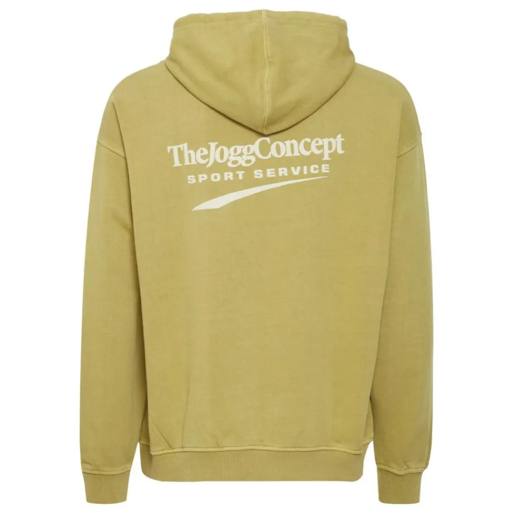 Truien & Vesten-TheJoggConcept Rubi hoodie heren split pea