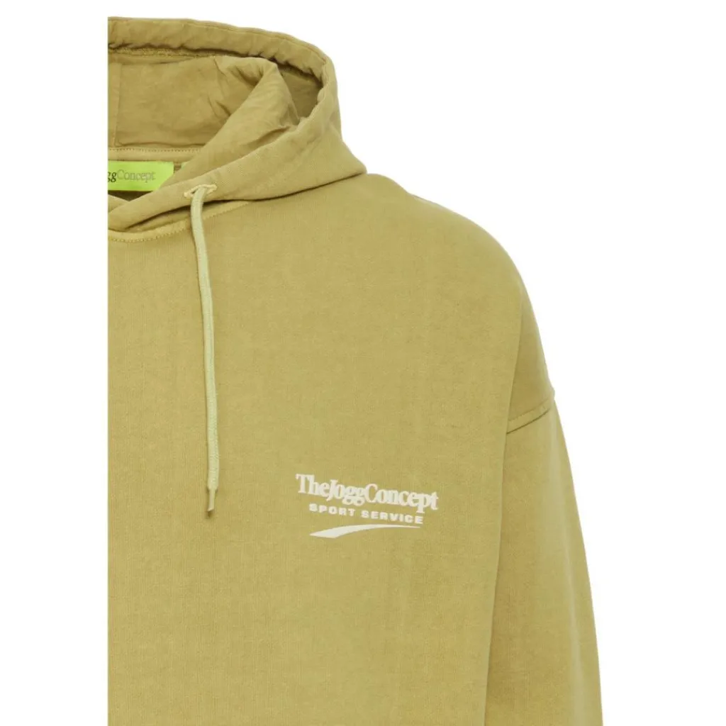 Truien & Vesten-TheJoggConcept Rubi hoodie heren split pea