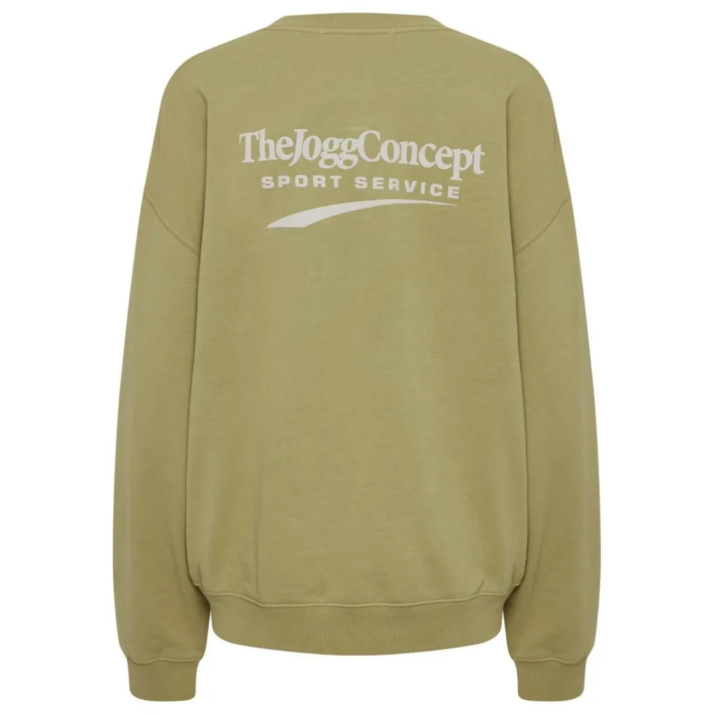 Truien & Vesten-TheJoggConcept Rubi sweater heren split pea