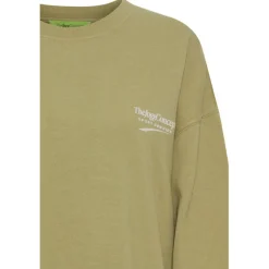 Truien & Vesten-TheJoggConcept Rubi sweater heren split pea