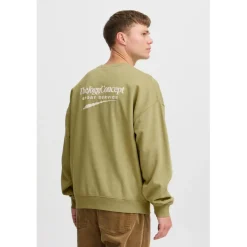 Truien & Vesten-TheJoggConcept Rubi sweater heren split pea