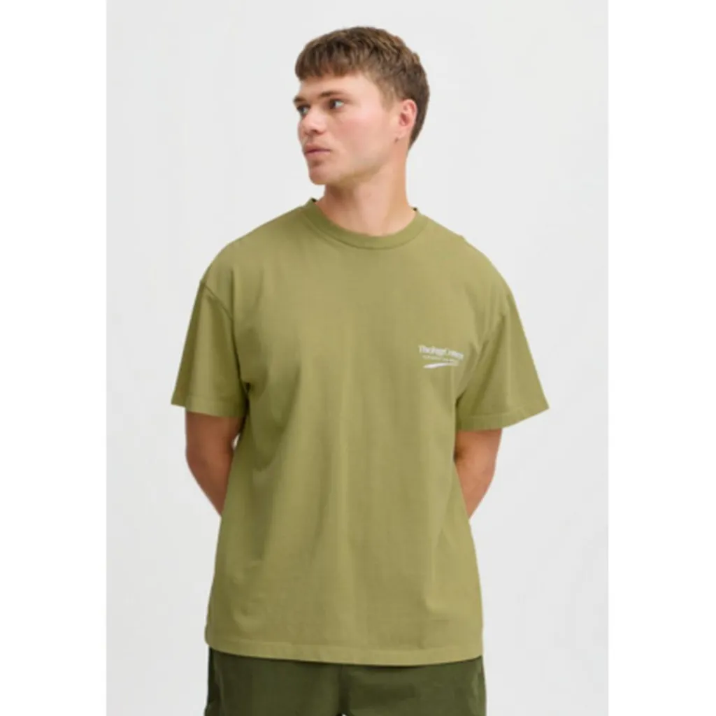 Shirts, Polo's & Blouses-TheJoggConcept Sasa shirt heren split pea