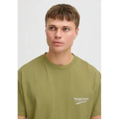 Shirts, Polo's & Blouses-TheJoggConcept Sasa shirt heren split pea