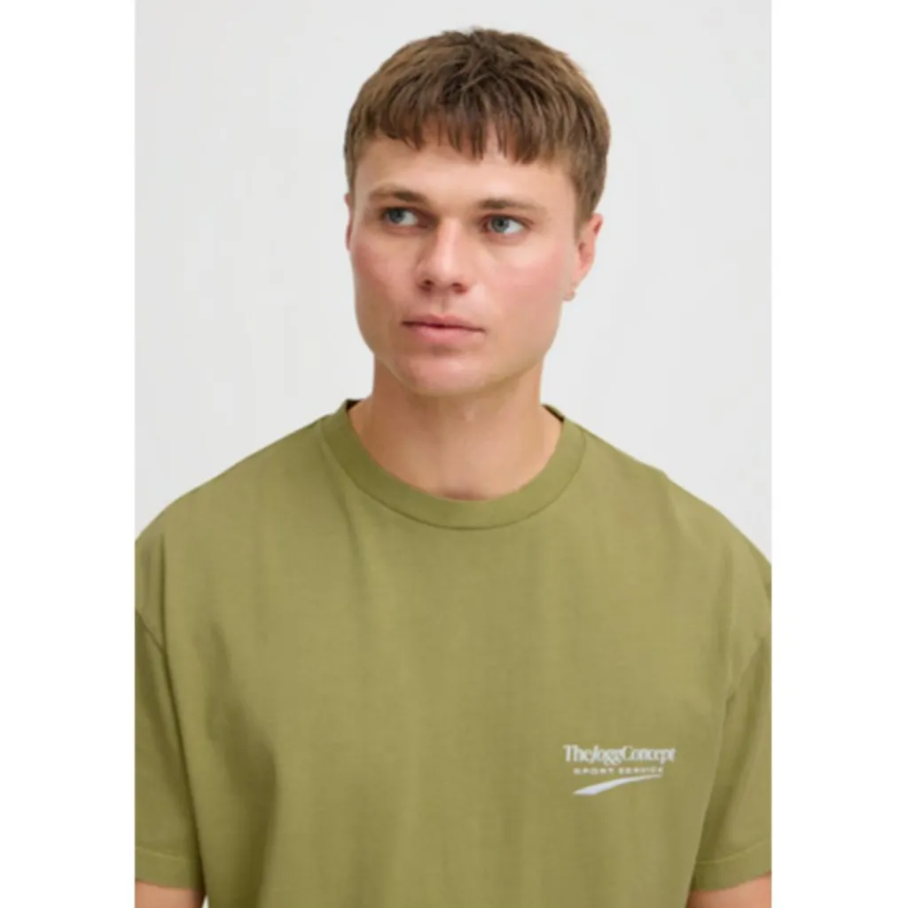 Shirts, Polo's & Blouses-TheJoggConcept Sasa shirt heren split pea