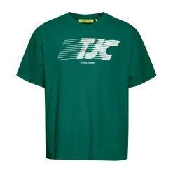 TheJoggConcept Silas Logo shirt heren evergreen< Shirts, Polo's & Blouses