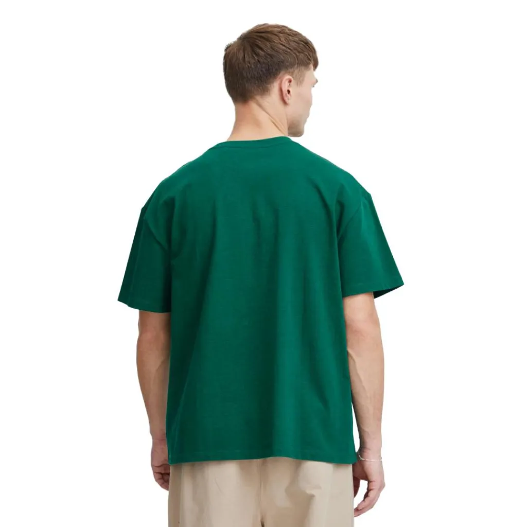 TheJoggConcept Silas Logo shirt heren evergreen< Shirts, Polo's & Blouses