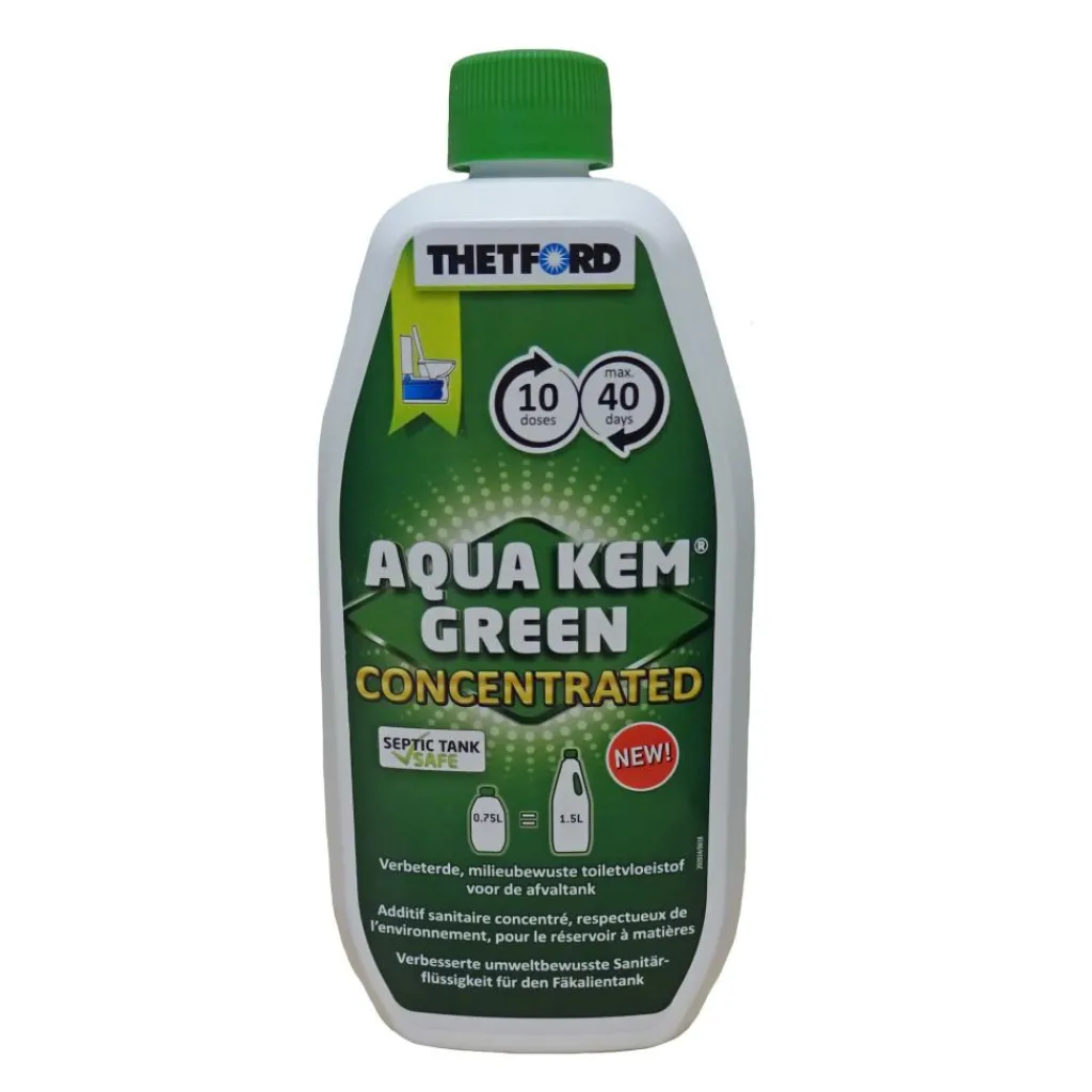 Thetford Aqua Kem Green Concentrated toiletvloeistof 750 ml< Toiletvloeistoffen & Papier