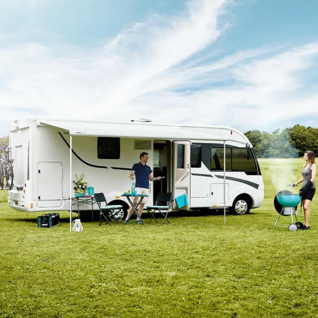 Thule Omnistor 5200 452 x 250 cm cassetteluifel anthracite - 31 Mystic Grey< Cassetteluifels