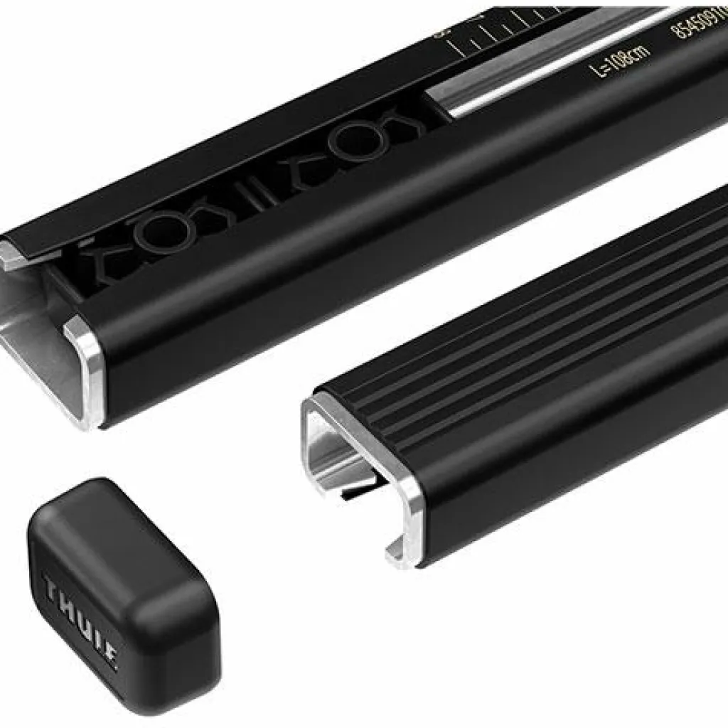 Dakkoffers & Accessoires|Fietsartikelen-Thule SquareBar Evo 118 dakdragerstang black per 2 stuks