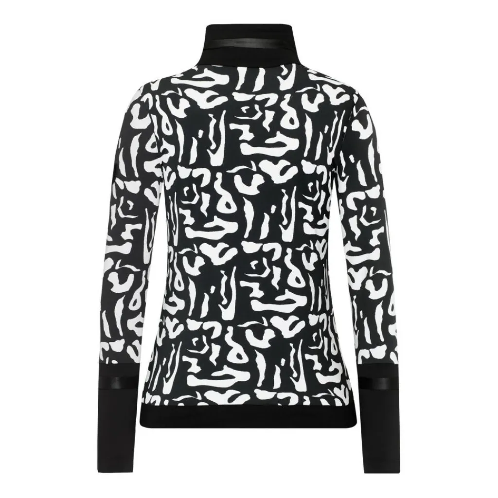 Toni Sailer Amie Print skipully dames bright white< Skipullies|Wintersport
